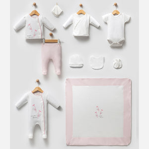 Baby Girls set 0-3m TULIP EMBROIDERED 10-PIECE SET