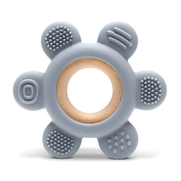 Silicone and Beech Teether “FLOWER”