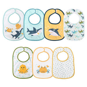 BIBS SET 7 PCS WITH VELCRO