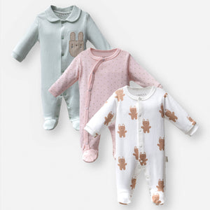 Rabbit Jumpsuit 0/3-3/6-6/9 m 3p