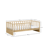 Mocha Alpha Bed (100x200 cm)+Pull-out Bed (90x190 cm)