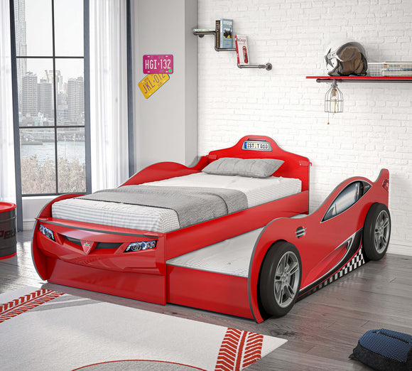 Coupe Car Bed With Friend Bed (90x190/90x180 cm)