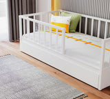 WHITE Alpha Bed (100x200 cm)+Pull-out Bed (90x190 cm)