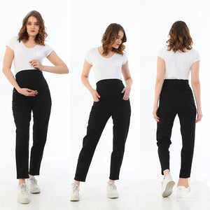 Maternity Boyfriend Jeans Black