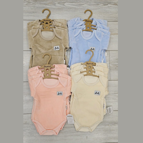 Baby Bodysuit 3-12M VELVET long sleeve