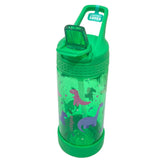 Water Bottle System Stars Graphics, 500ml Green