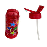 Water Bottle System Stars Graphics, 500ml Red