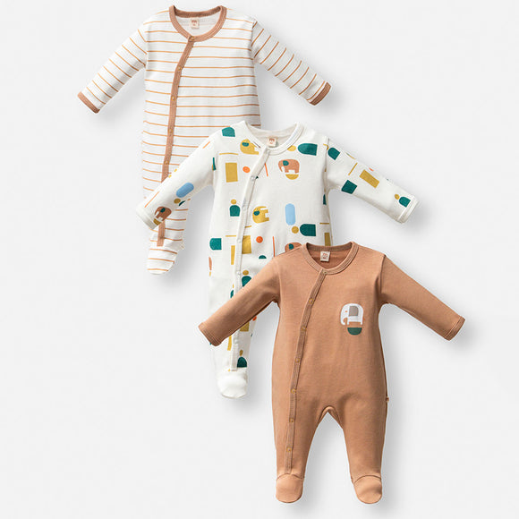 Elephant Jumpsuit 0-3m set 3p