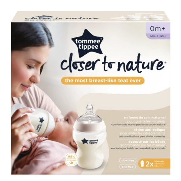 Close to Nature Feeding Twin Pack Bottles – 260ml