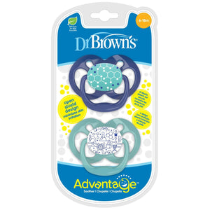 Advantage Pacifiers Stage 2 Blue 2 Pack