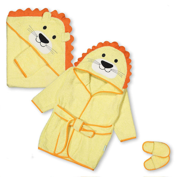 LION BATHROBE SET 0-12m