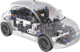 Fiat 500 Electric Car: Building Set, With Rechargeable Battery, 8+