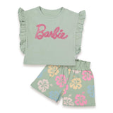 GIRL SUMMER BARBI SHORTS SET 3/6 Y