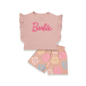 GIRL SUMMER BARBI SHORTS SET 3/6 Y