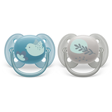 Ultra Soft Soother Pack of 2, 6-18M BOY