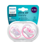 Ultra Air Pacifier I Love Mama, 0-6M, GIRL