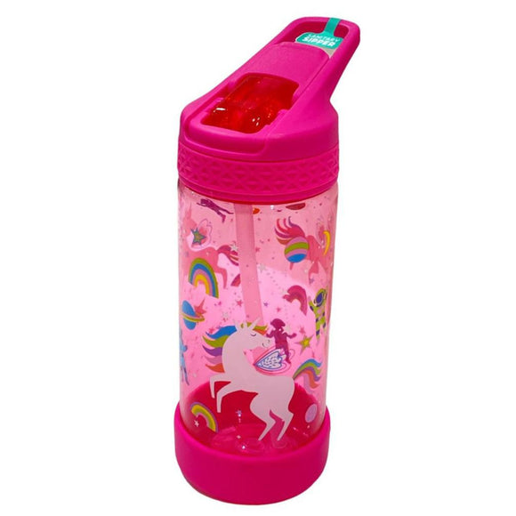 Water Bottle System Stars Graphics, 500ml Pink