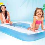 RECTANGULAR INFLATABLE KIDS POOL (1.66M X 1M)