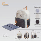 Moon – Rocco Diaper Backpack Grey Melange