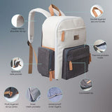 Moon – Rocco Diaper Backpack Grey Melange