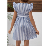 Maternity Striped Flying Dress