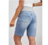 Denim Shorts With Belly Support