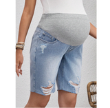 Denim Shorts With Belly Support