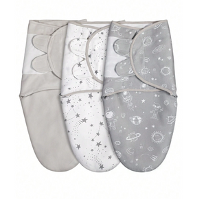 Baby Swaddle Sleep Sacks 3-Pac GRAY 0-3M