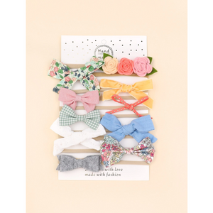 10pcs Toddler Girls Bow Knot Decor Headband