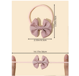 7pcs Baby Bow-Knot Decor Sweet Hair Band For Daily Decoration