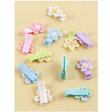 12pcs Cute Flower Design Hairpins