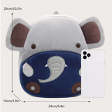 Boys Elephant Shaped Pocket Front Backpack