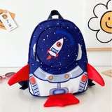 Rocket Design Zipper Backpack