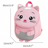 Cartoon Animal Shaped Kids Backpack With Shoulder Straps