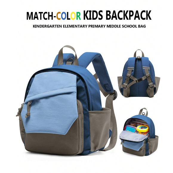 Blue Color-Matching Preschool Backpack