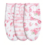 3-Pack Baby Swaddle Sleep Sacks pink 0-3M