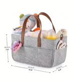 Baby Multi-Compartment Fabric Diaper Organizer