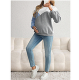 Maternity Casual Color Sweatshirt