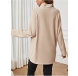 Maternity Half Zip Raglan Sleeve Fleece Tee