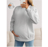 Maternity Breastfeeding Sweatshirt GRAY