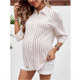 Maternity Outdoor Lightweight Button-Up Nursing Shirt