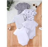 5PCS Baby Triangle Bodysuit