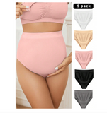 Maternity Solid Simple Comfortable Panties (Pack Of 5) For Mother