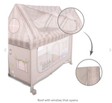 Baby cot SWEET HOME 2 layers with roof