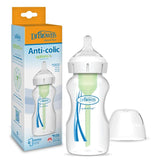 Natural Flow Anti-Colic Options+ Wide-Neck Baby Bottle, with Level 1 Slow Flow Nipple