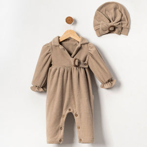 Girls Buckle jumpsuit  6-9-12-18m