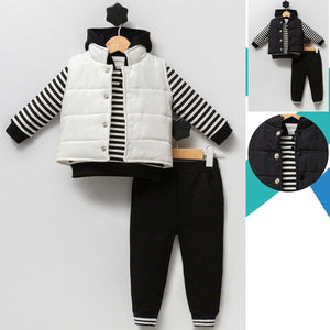 STRIPED 3-PIECE SUIT 9-12-18m