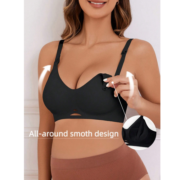 Maternity Soft And Comfortable Seamless Push Up Bra