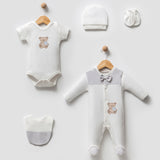 Baby set 5 pics 0-3m Teddy bear canvas