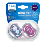 Ultra Air Soother, 18M+, 2-Pack, GIRL